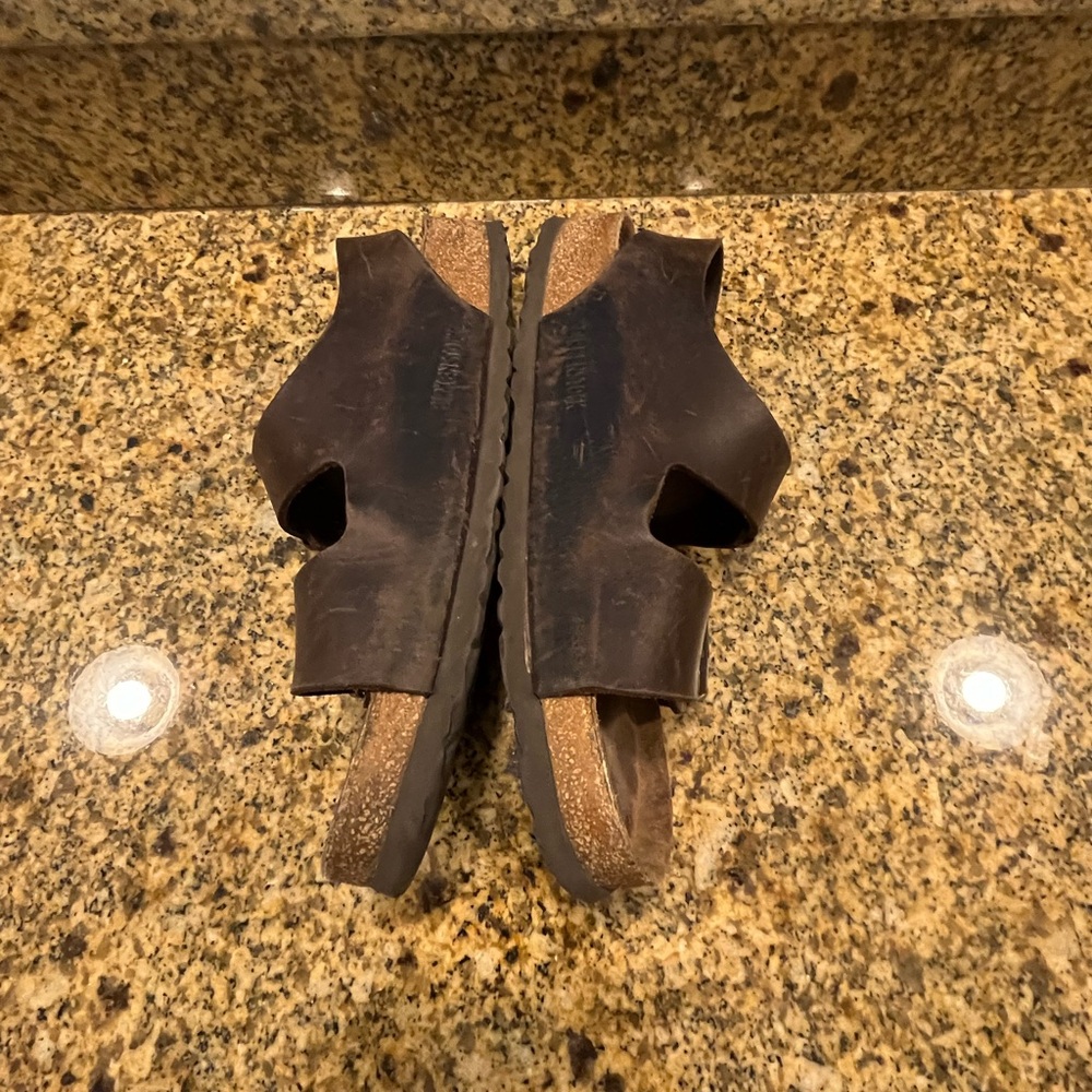 Birkenstock Milano Ankle Strap Sandal 42 Men 9 women 11 Habana Oiled Leather - Picture 4 of 11